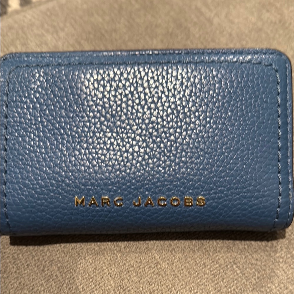 Marc Jacobs Blue Pebbled Wallet